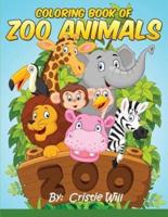 Coloring Book of Zoo Animals