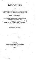 Discours Sur L'etude Philosophique Des Langues