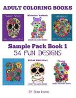 Adult Coloring Books: Sample Pack Book 1