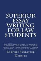Superior Essay Writing For Law Students