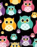 Cute Colorful Owl 2016 Monthly Planner