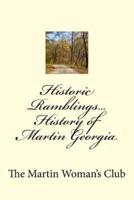 Historic Ramblings...History of Martin Georgia