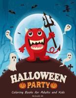 Halloween Party Coloring Books for Adults and Kids