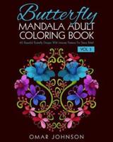 Butterfly Mandala Adult Coloring Book Vol 3