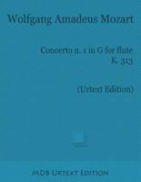 Concerto N. 1 in G for Flute K. 313 (Urtext Edition)