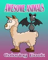 Awesome Animals: Coloring Book