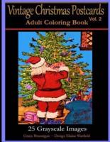 Vintage Christmas Postcards Vol. 2 Adult Coloring Book