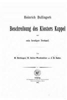 Beschreibung Des Klosters Kappel Und Sein Heutiger Bestand