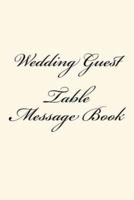 Wedding Guest Table Message Book