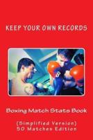 Boxing Match Stats Book