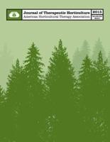 Ahta Journal of Therapeutic Horticulture Volume XXV Issue II