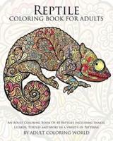 Reptile Coloring Book For Adults