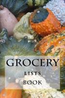 Grocery Lists Book