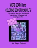 Coloring Book for Adults and Word Search
