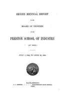Biennial Report of the Board of Trustees of the Preston School of Industry