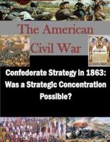 Confederate Strategy in 1863