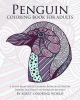 Penguin Coloring Book For Adults