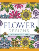 Adult Coloring Book: Flower Designs