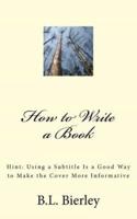 How to Write a Book