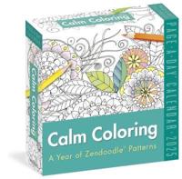 Calm Coloring Page-A-Day¬ Calendar 2025