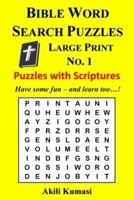 Bible Word Search Puzzles, Large Print No. 1