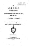 An Address, Delivered July 20, 1830, Before the Peithessophian and Philoclean Societies