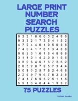 Large Print Number Search Puzzles