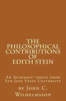 The Philosophical Contributions of Edith Stein