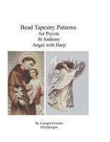 Bead Tapestry Pattern for Peyote St. Anthony and Angel With Harp