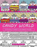 Candy World Coloring Book