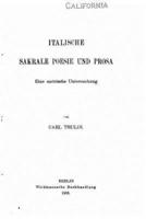 Italische Sakrale Poesie Und Prosa, Eine Metrische Untersuchung