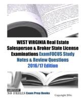 West Virginia Real Estate Salesperson & Broker State License Examinations