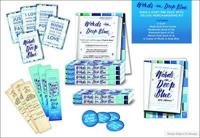 Indie Words in Deep Blue 6-Copy L-Card With Deluxe Merchandising Kit
