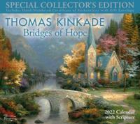 Thomas Kinkade Special Collector's Edition With Scripture 2022 Deluxe Wall Calendar With Print