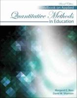 Handbook on Applied Quantitative Methods in Education