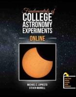 Fundamentals of College Astronomy Experiments Online