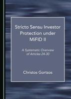 Stricto Sensu Investor Protection Under MiFID II