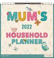 Mum's Fabric Household Square Wall Planner Calendar 2022