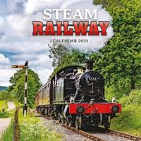 Steam Railway Square Wall Calendar 2025