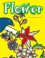 Flower Colouring Book for Adults