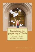 Guidelines for Preparing a Thesis