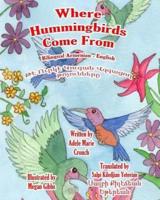 Where Hummingbirds Come From Bilingual Armenian English