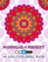 Mandalas at Midnight Adult Coloring Book