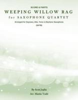 Weeping Willow Rag for Saxophone Quartet (Satb)
