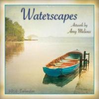 Waterscapes Artwork by Amy Melious 2018 Mini Wall Calendar