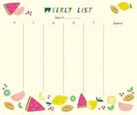 Citrus Fruits Weekly To-Do Pad