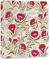 2020 High Note Dinara's Red Floral in Gold 18-Month Weekly Hardcover Planner
