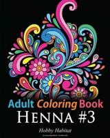 Adult Coloring Book: Henna #3