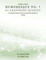 Humoresque No. 7 for Saxophone Quartet (Satb)