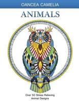Animals: Adult Coloring Book